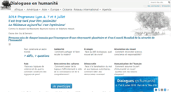 Desktop Screenshot of dialoguesenhumanite.org